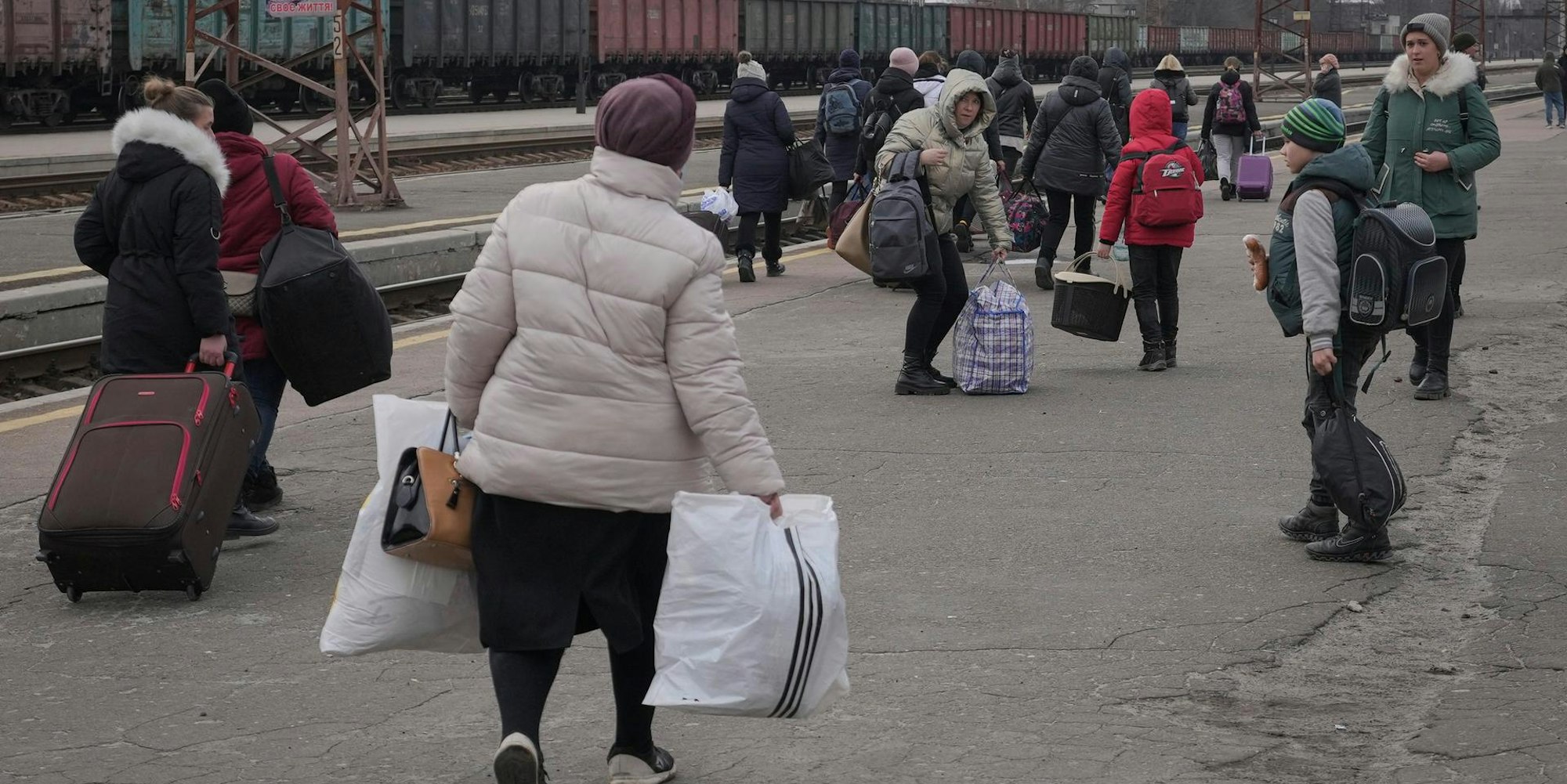 Ukraine Flüchtlinge