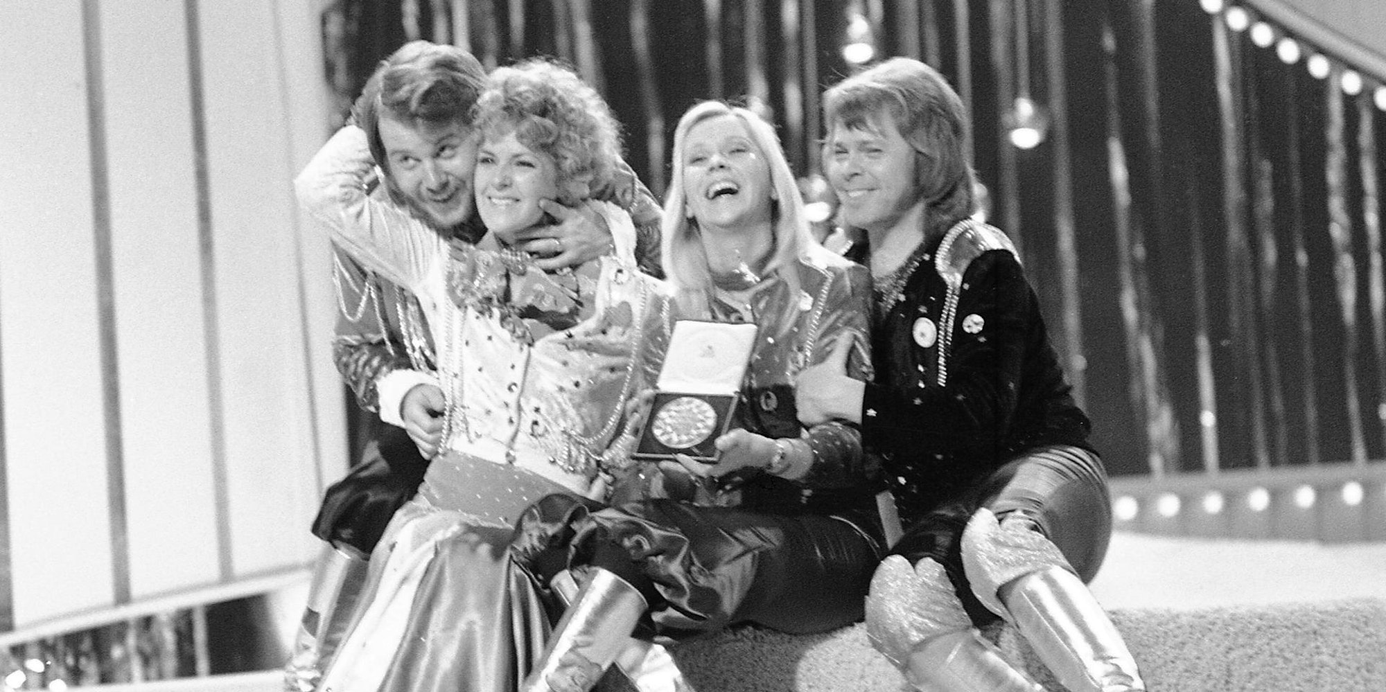 Abba schwarz-weiß