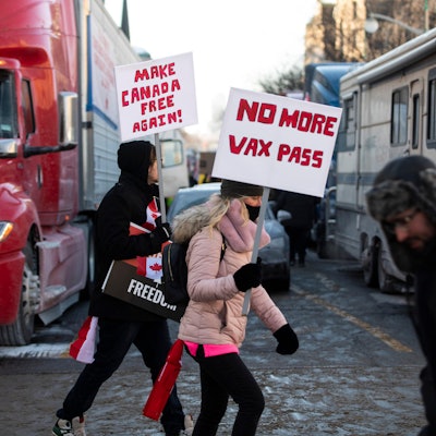 Kanada Corona Protest 310122