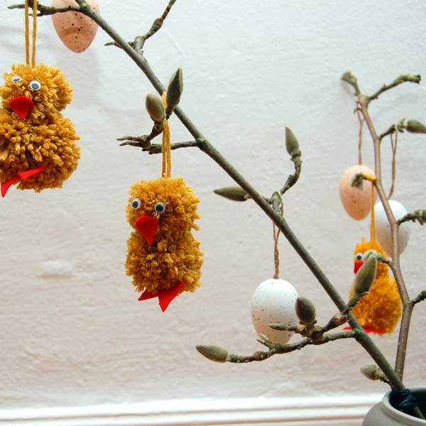 Basteln Ostern Fertige Küken Bild