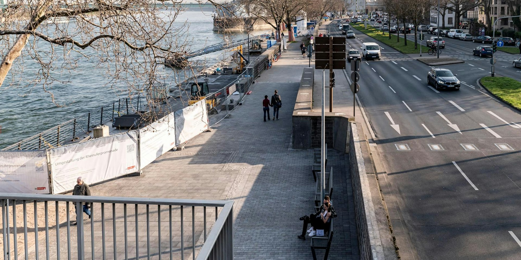 Umgestaltung der Rheinuferpromen