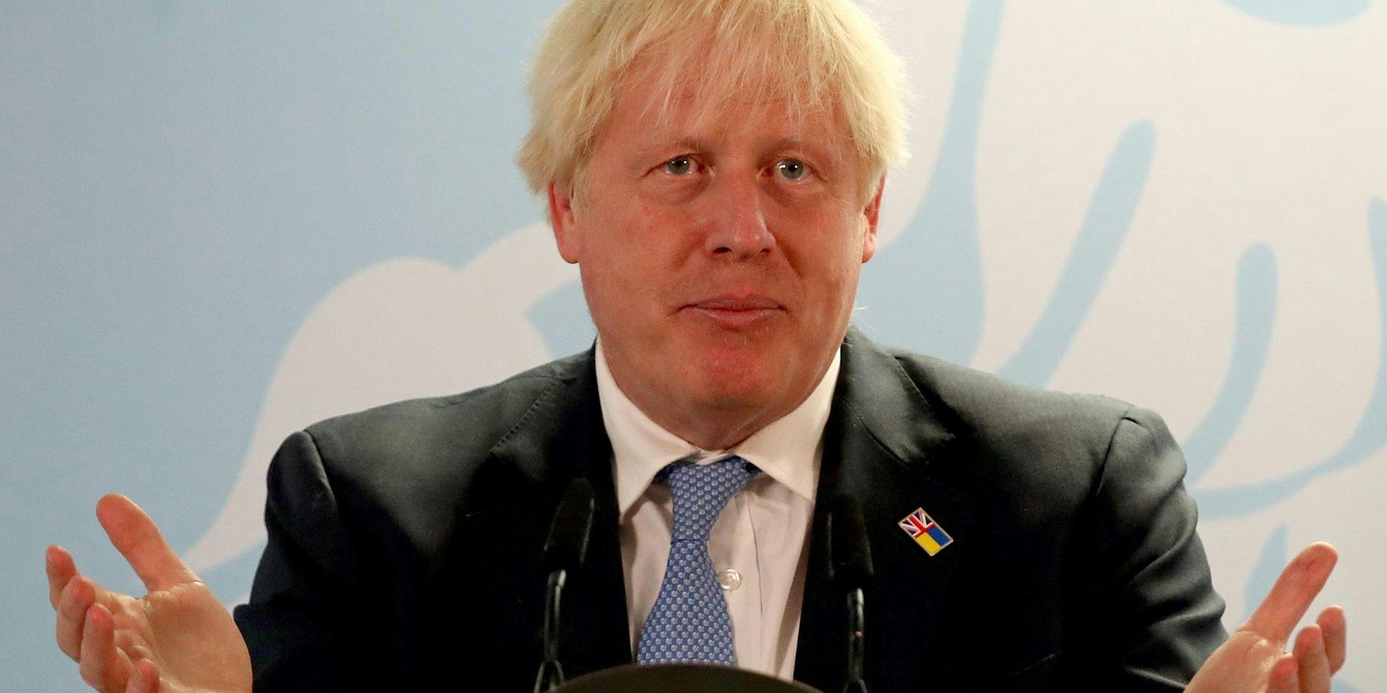Boris Johnson Hände