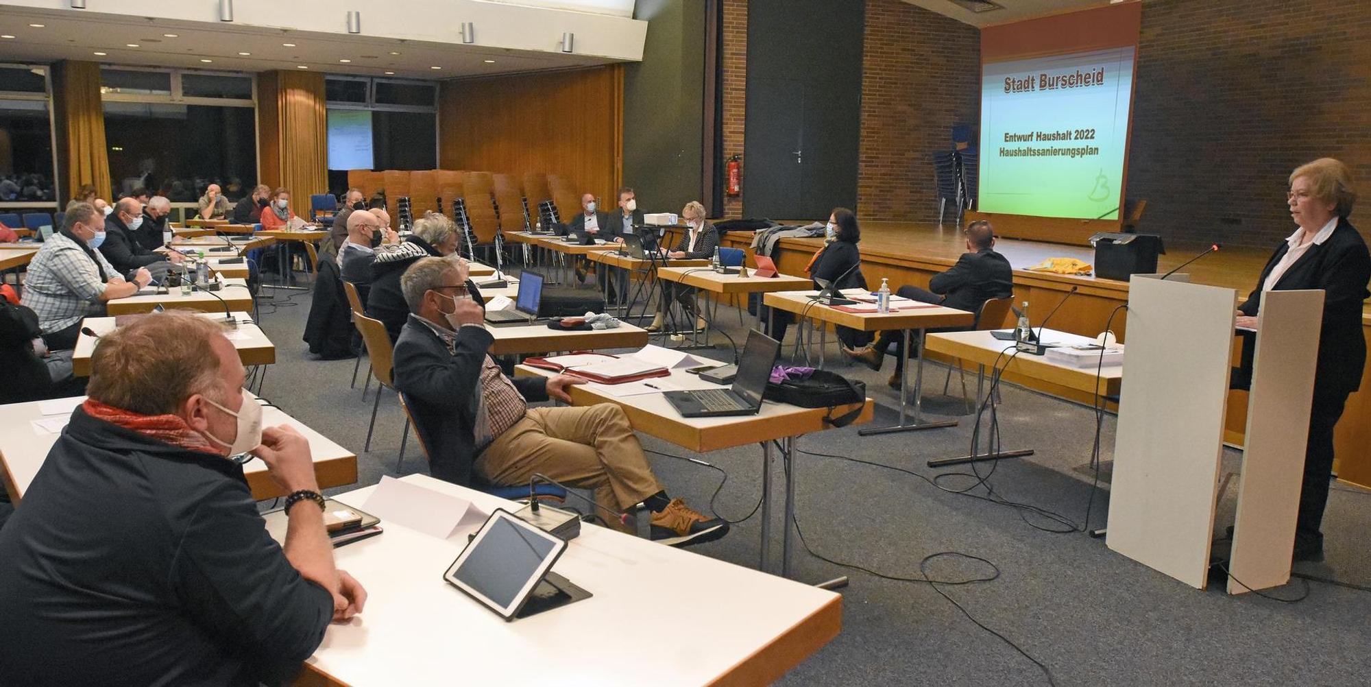 Stadtrat Haushalt Entwurf Burscheid 2022