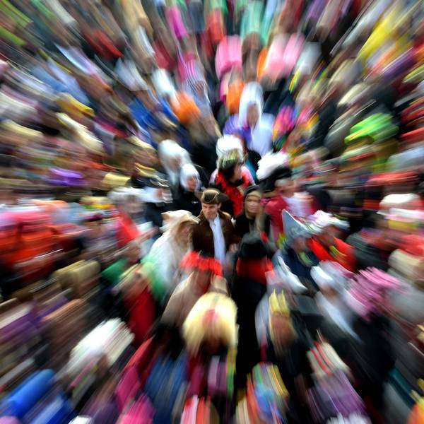 Karneval Menschenmenge