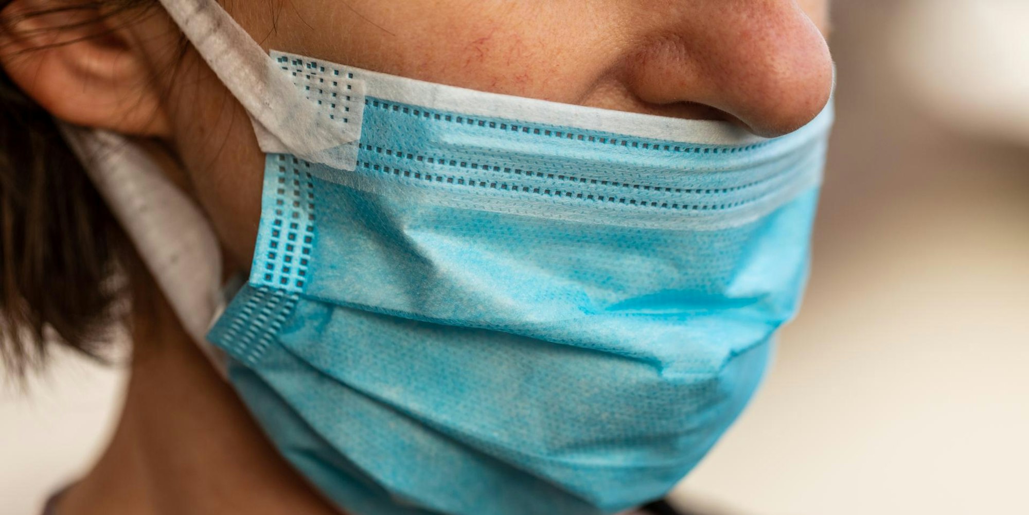 Maske unter der Nase Getty Images