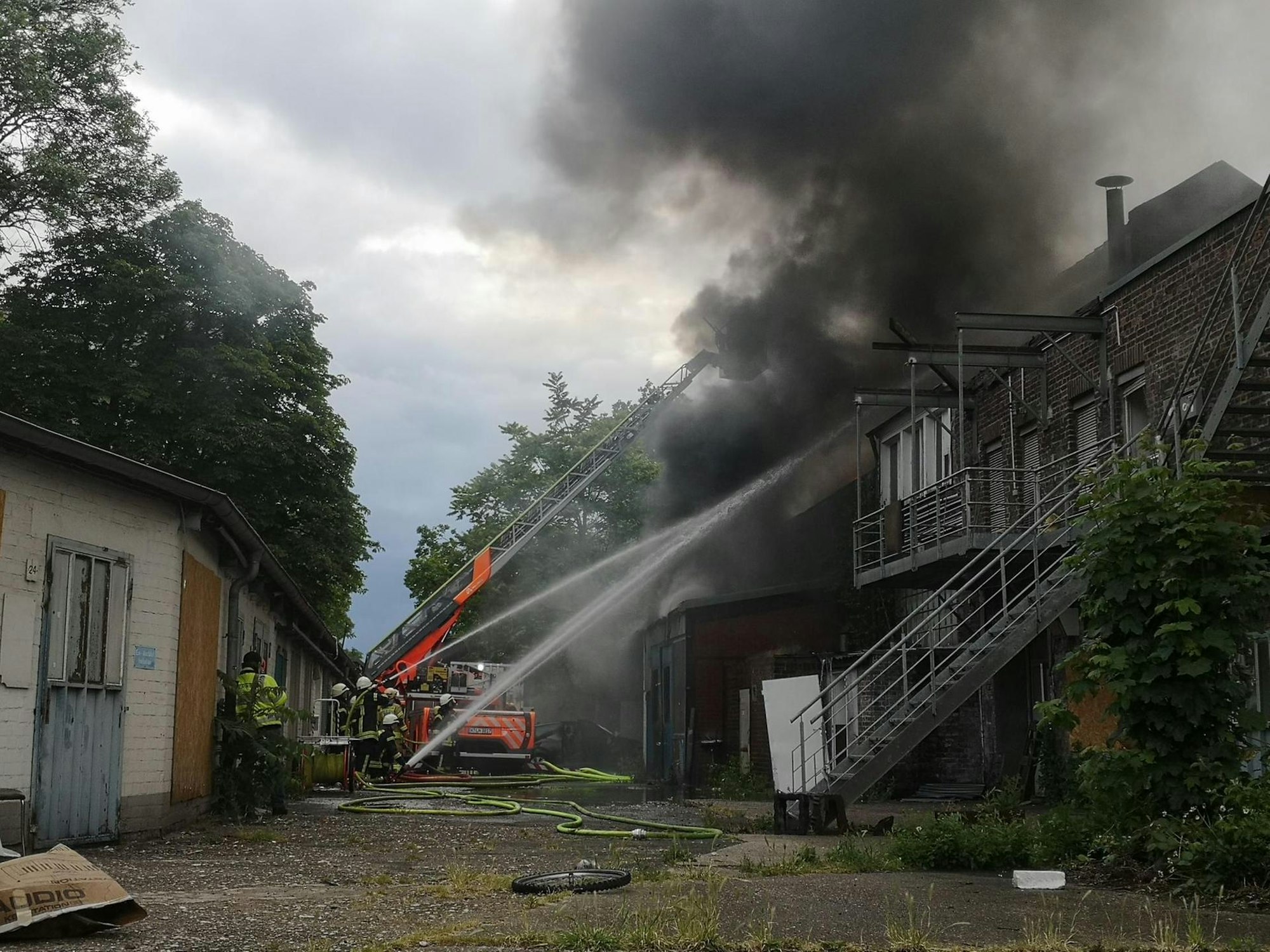 Brand Lagerhalle