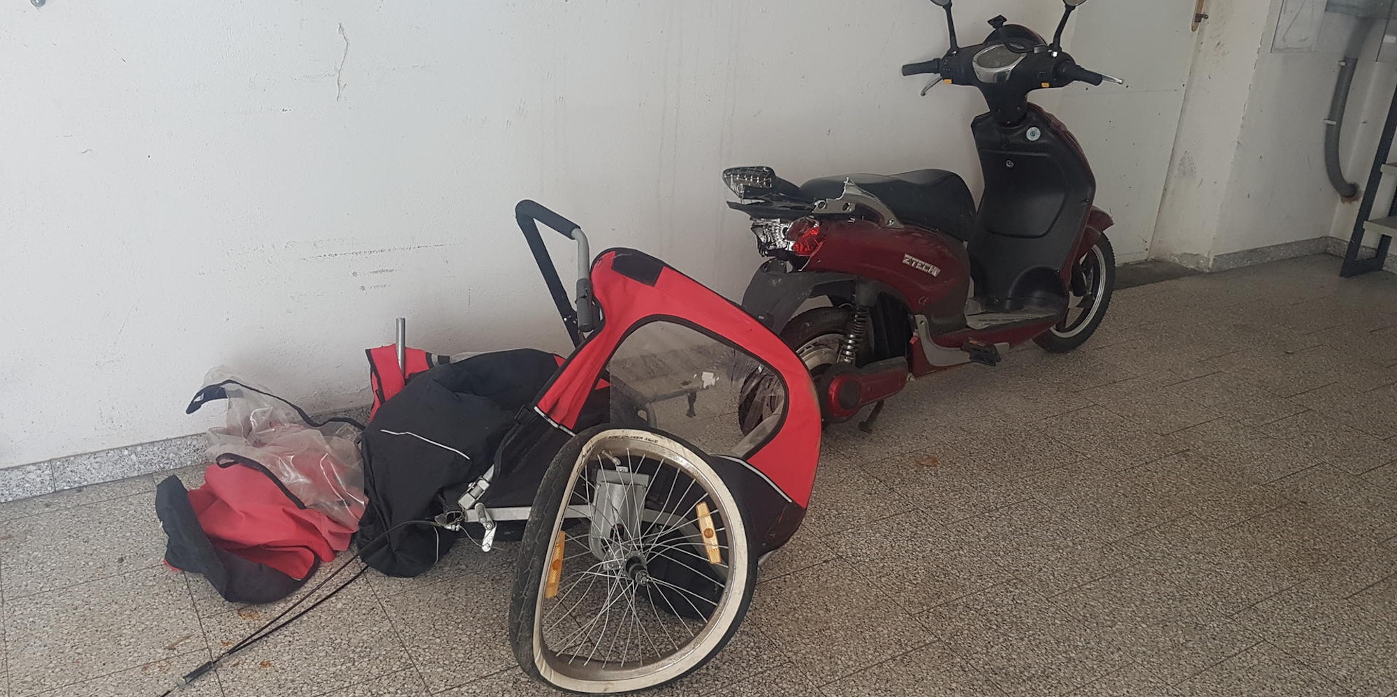 Unfall Fahrradanhänger