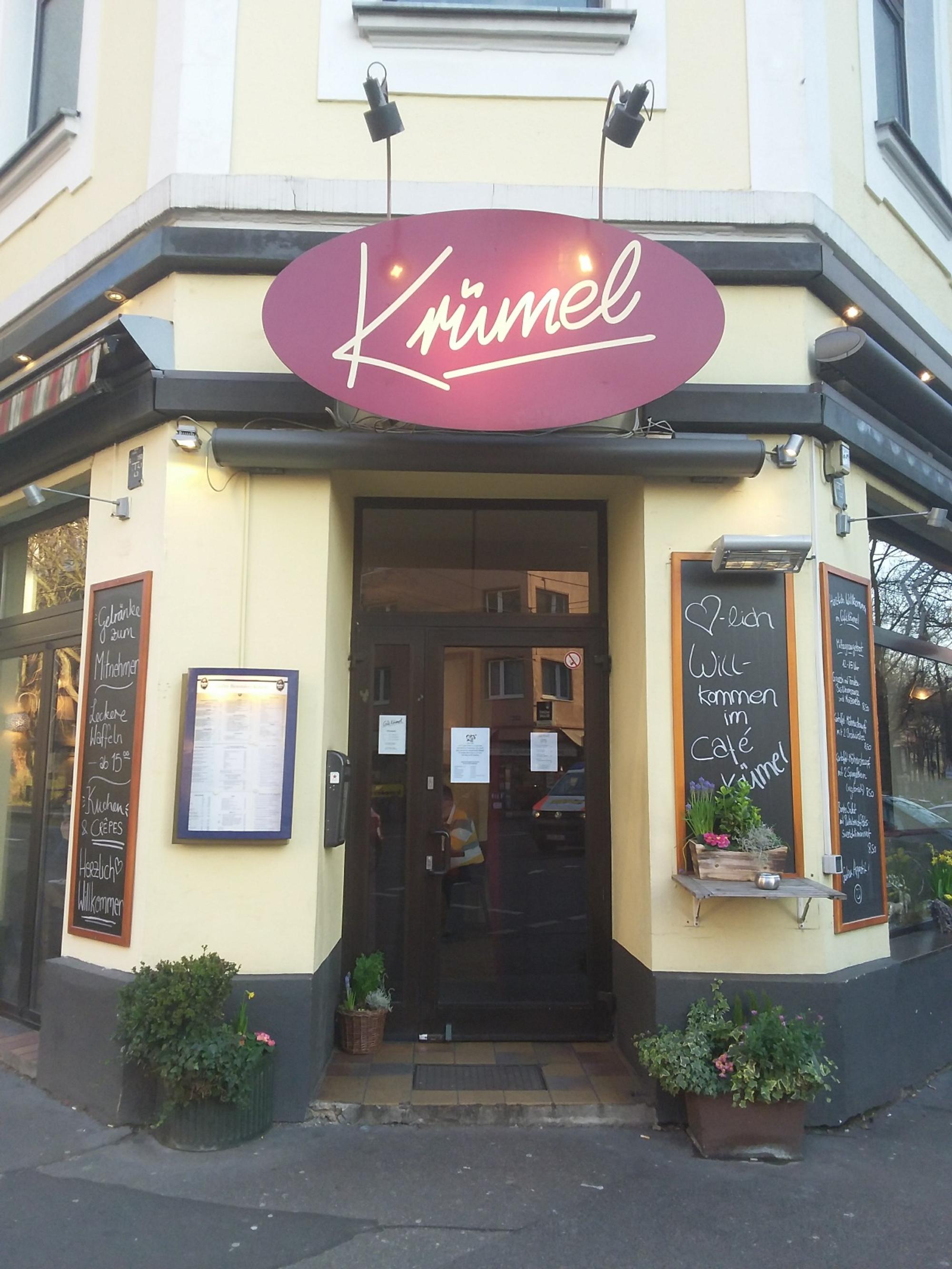 Cafe krümel eingang