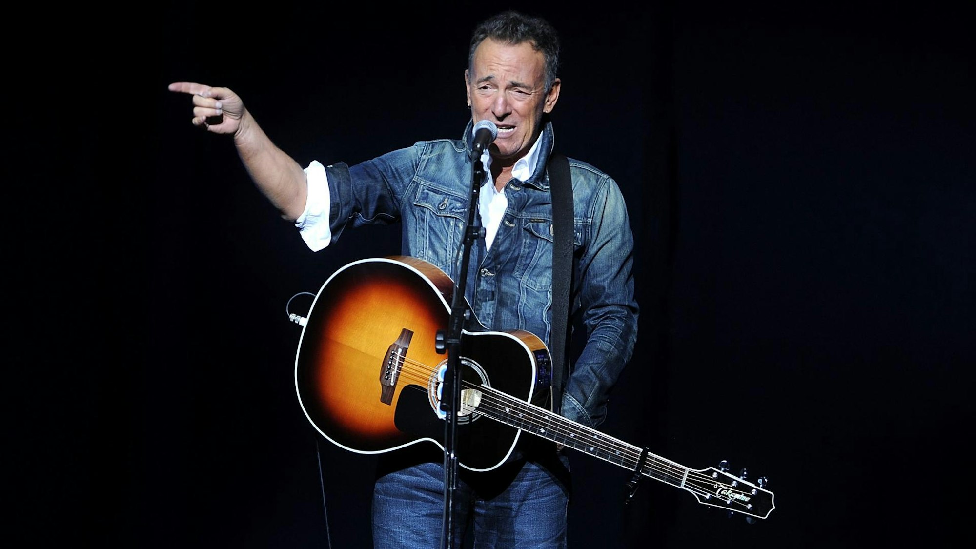 Bruce Springsteen bei einem seiner Live-Konzerte.