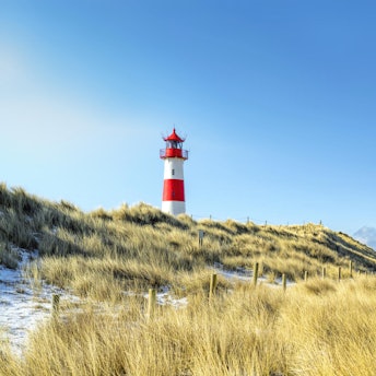 Leuchtturm an der Nordsee.