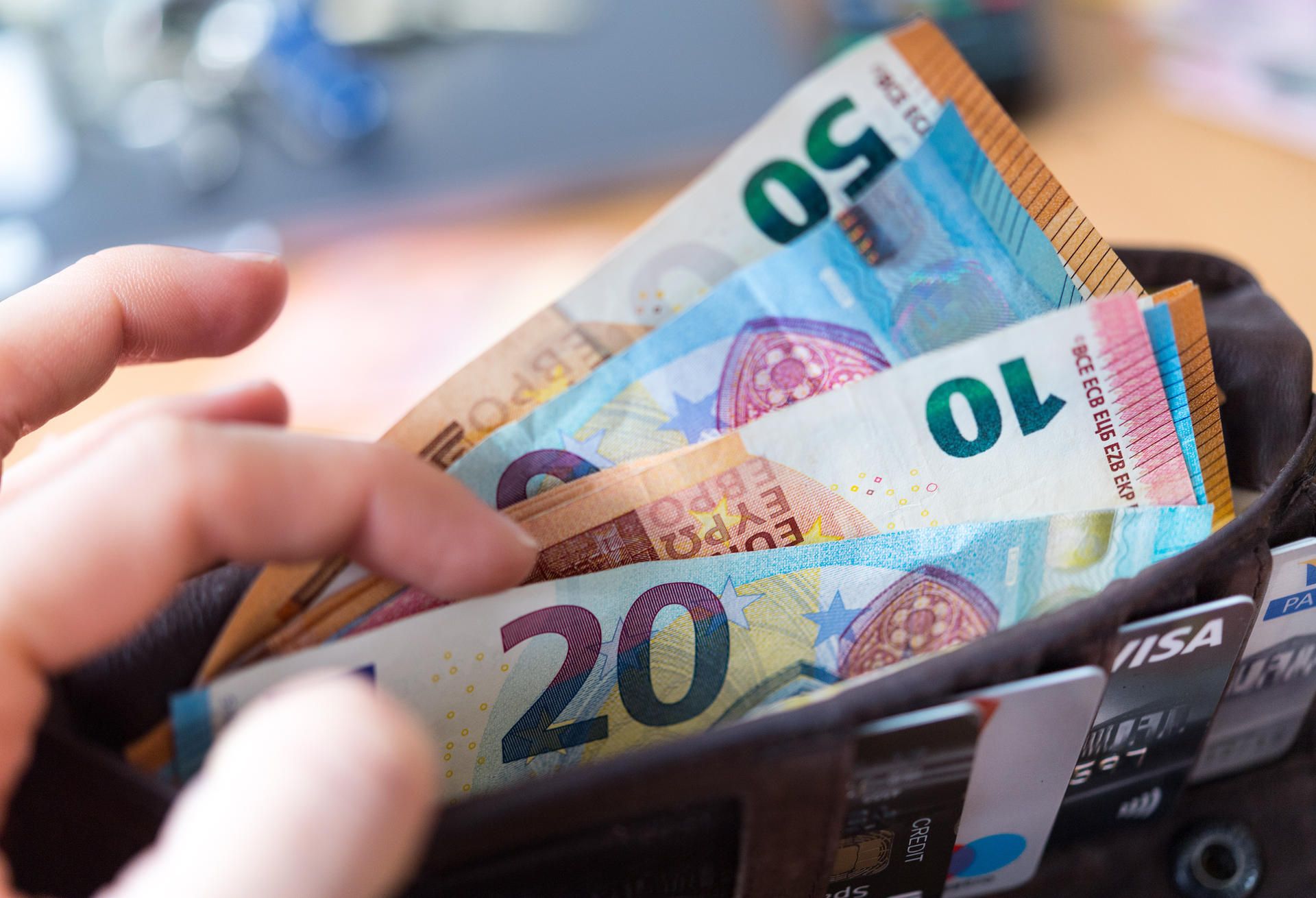 Geld in Portmonet