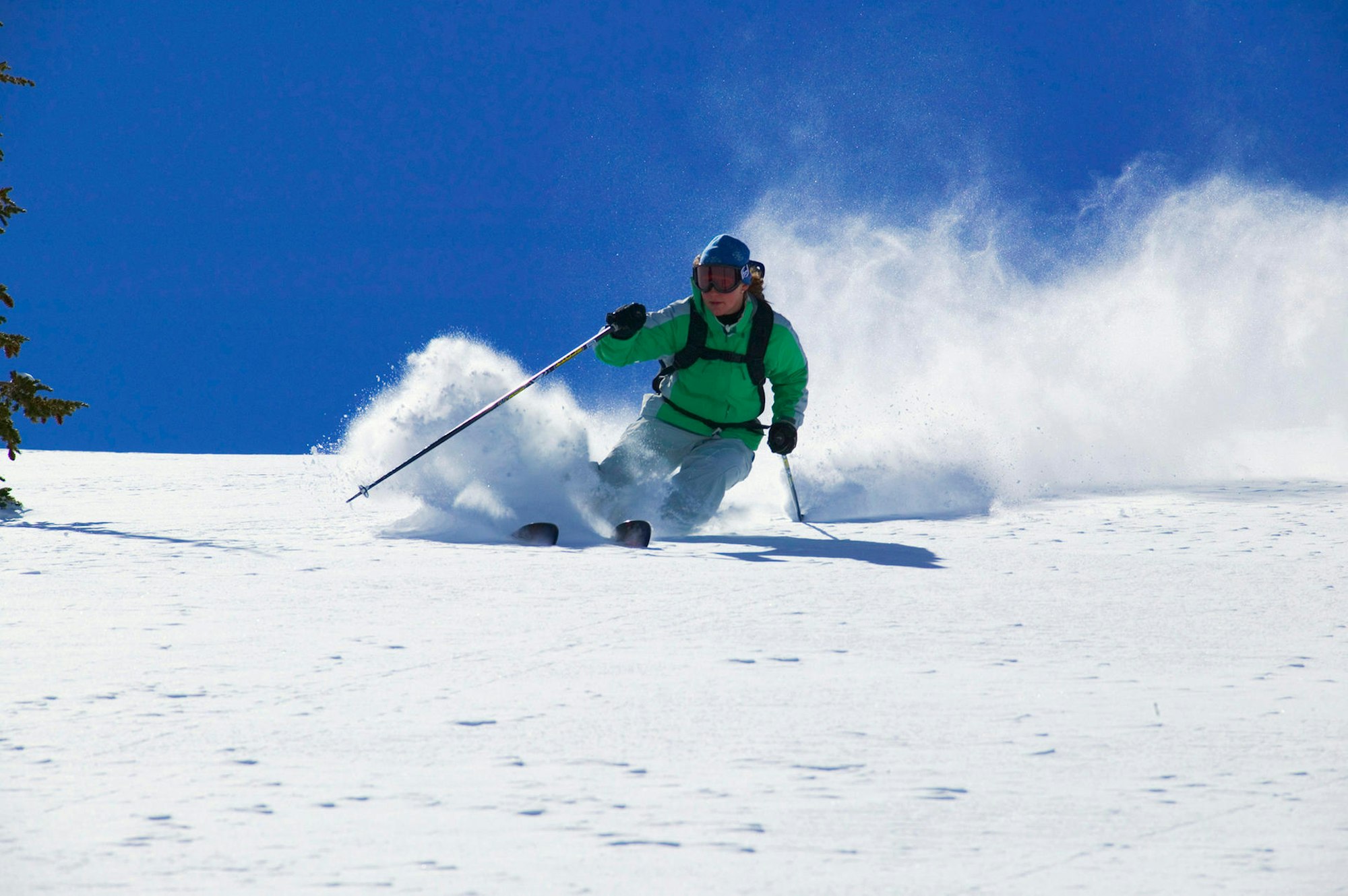 Ski Abfahrt schnee