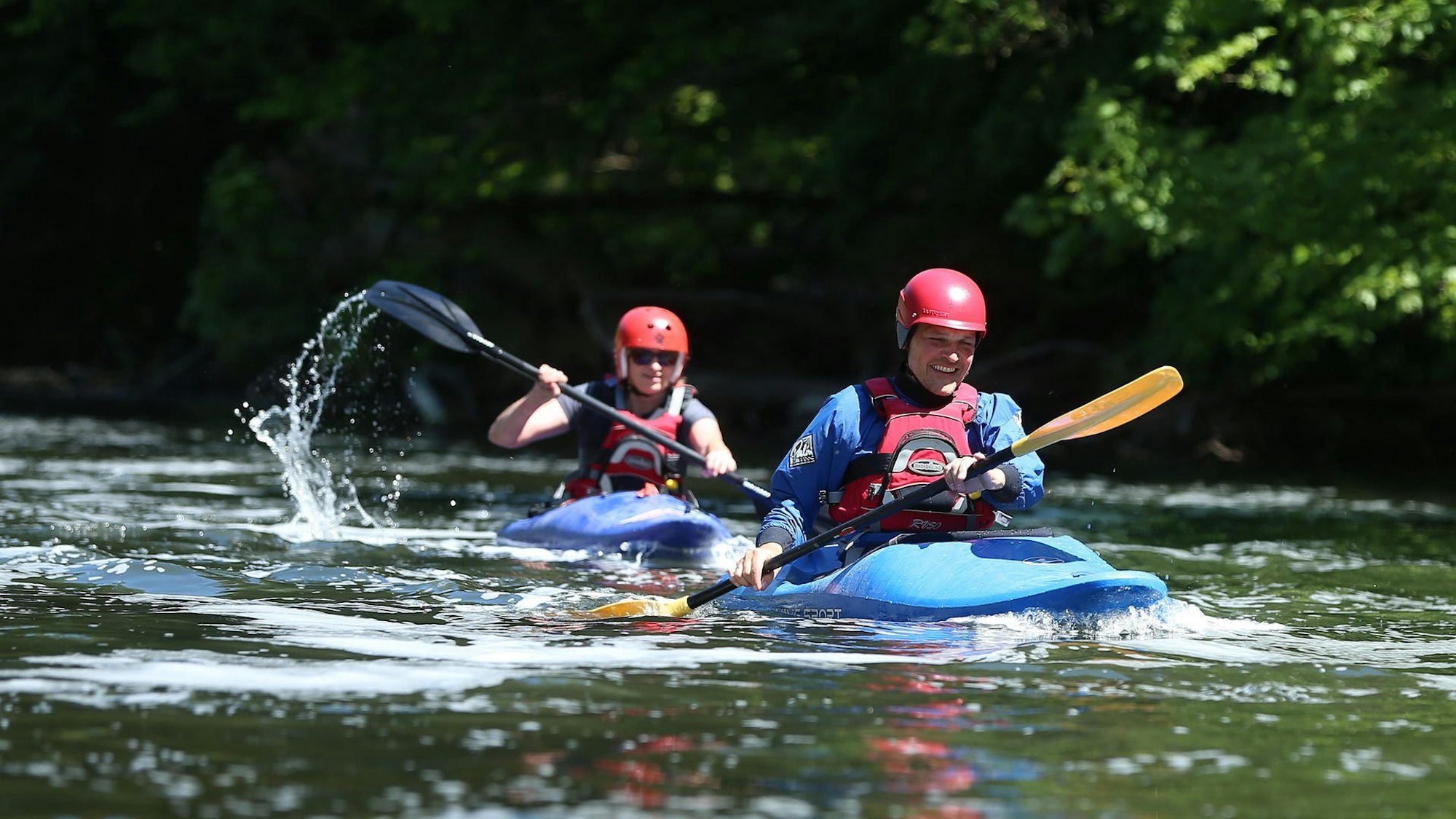 kanufahren auf der wupper
