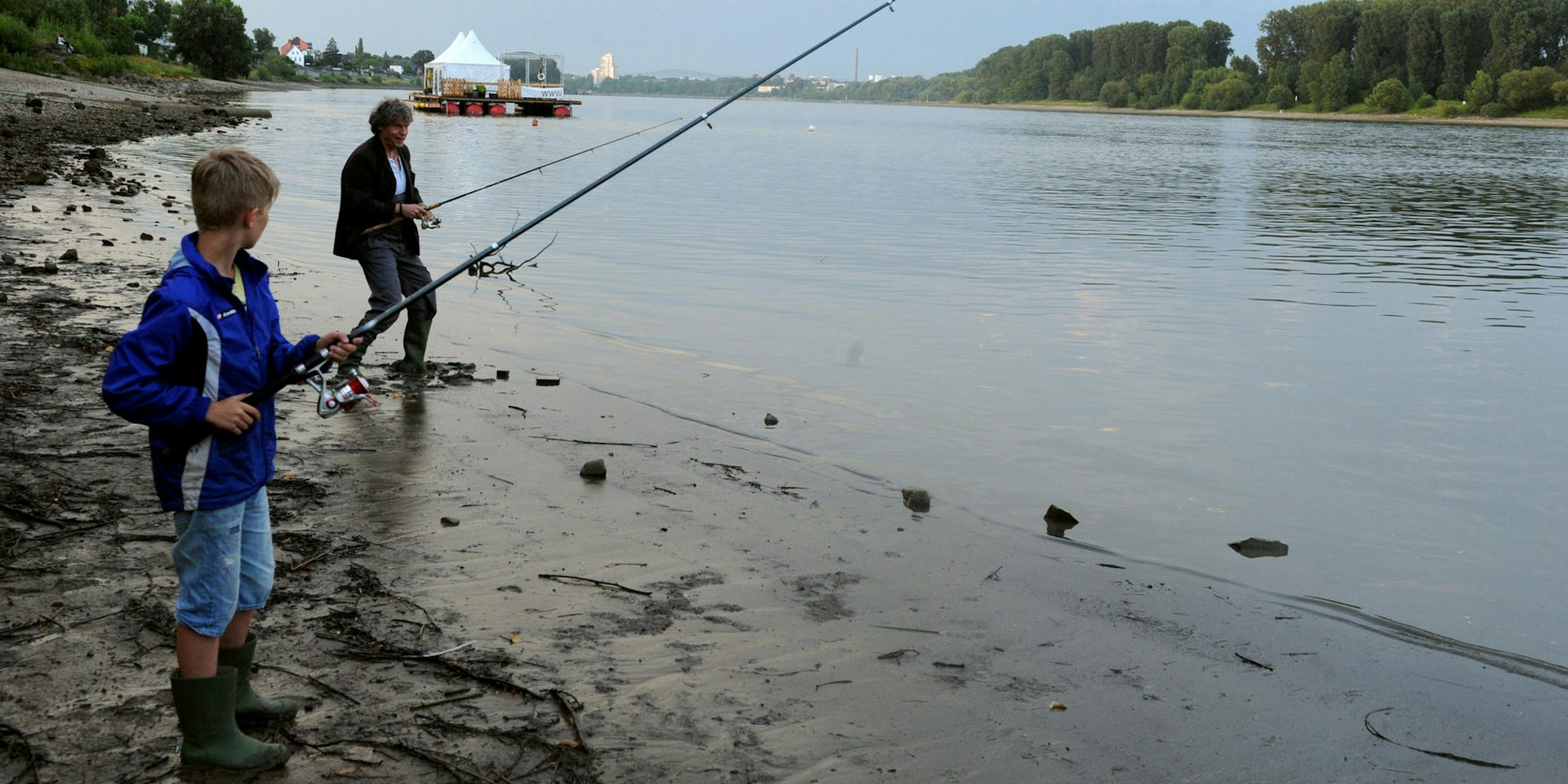Angeln am Rhein