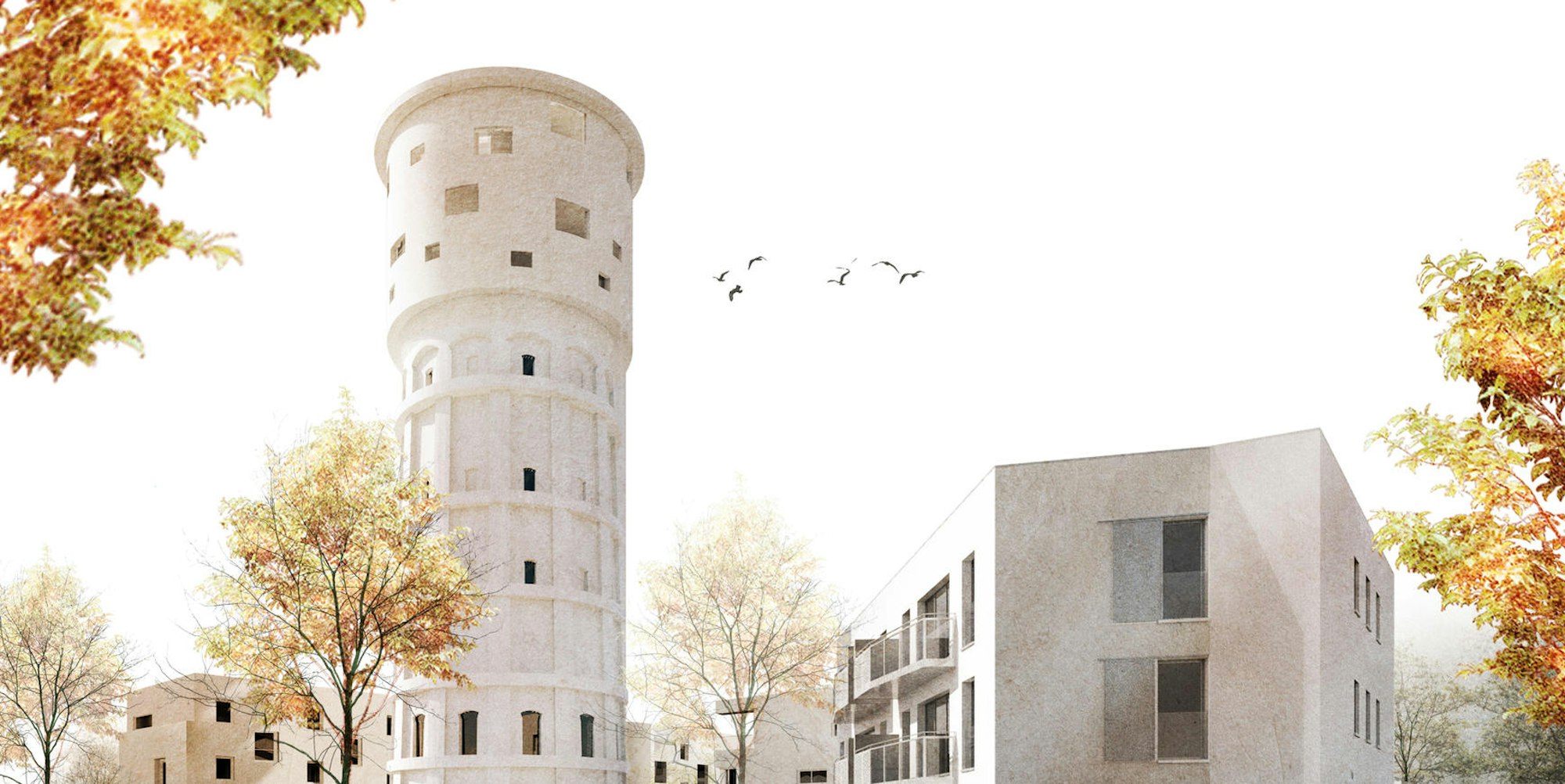 Wasserturm-Visualisierung