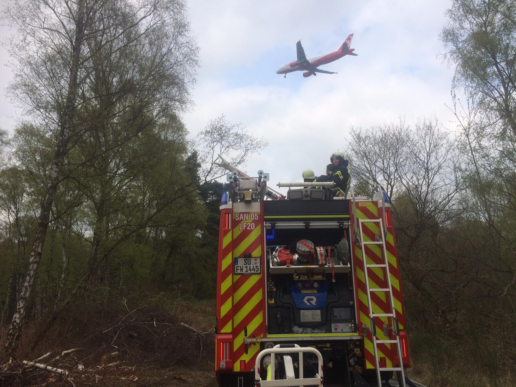 Brand Flugzeug