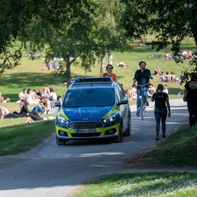 Polizei am Aachener Weiher