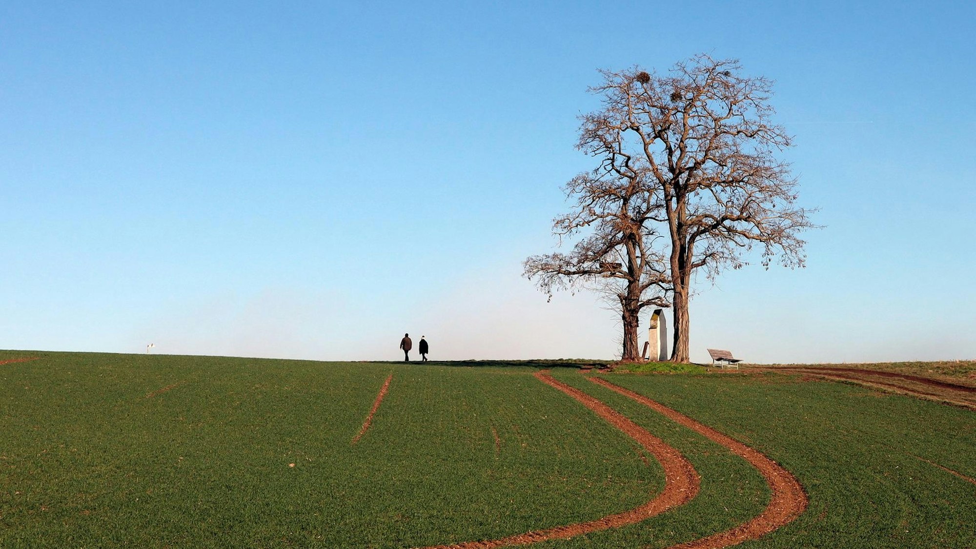 Traumpfädchen mit weiter Landschaft: Unterwegs auf dem Paradiesweg stoßen Wanderer auf markante Ausblicke.