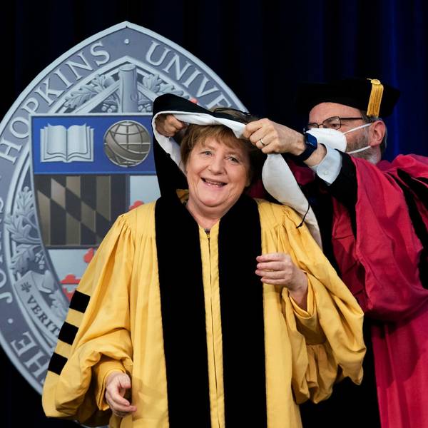 Merkel John Hopkins Uni