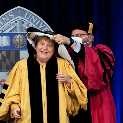Merkel John Hopkins Uni