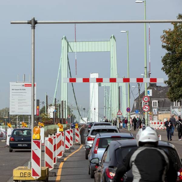 Mülheimer Brücke Baustelle 2