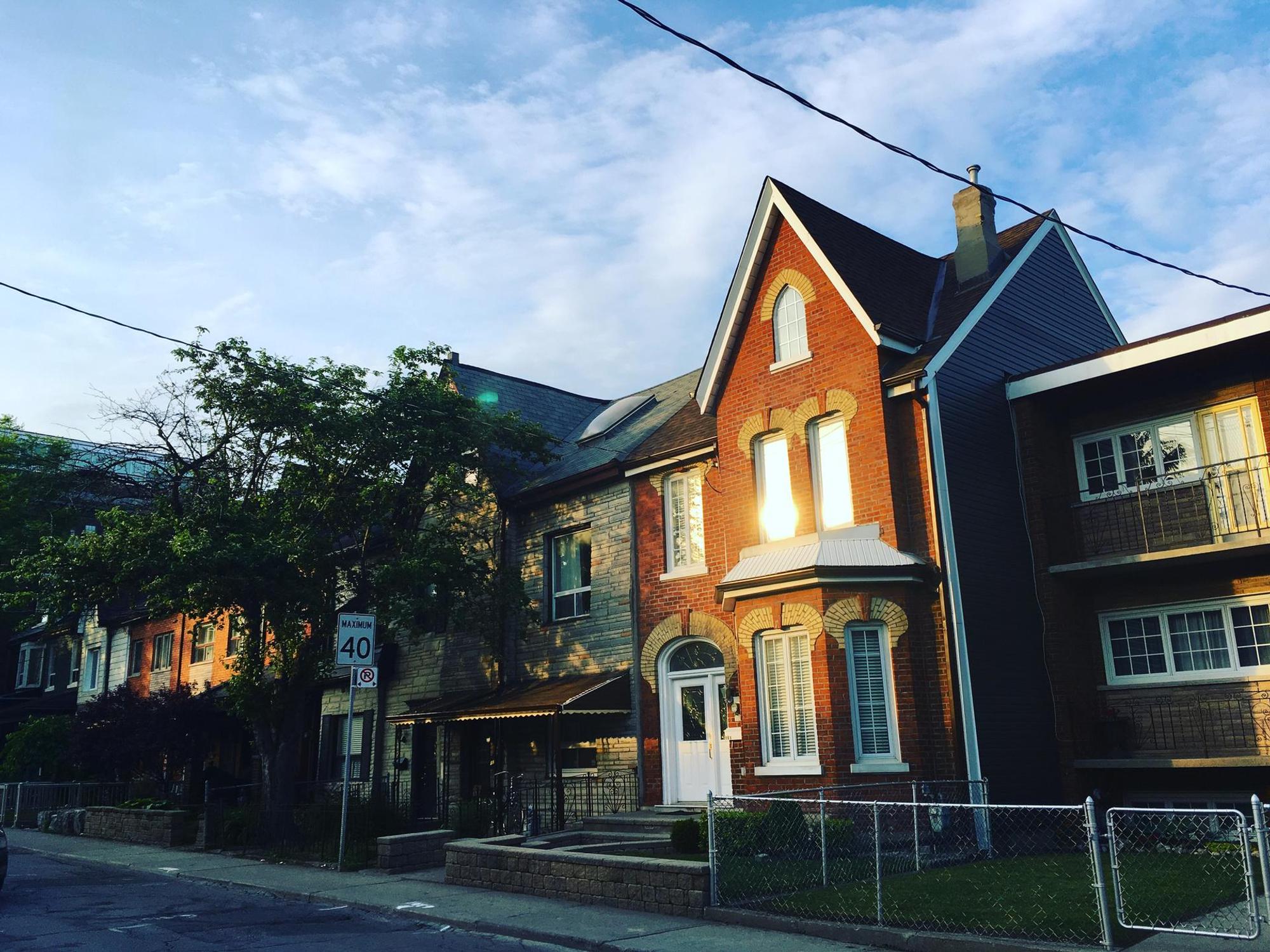 Toronto idyllische Nachbarschaft in West Queen West