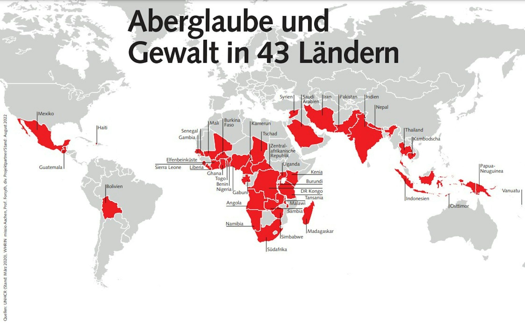 Karte Hexenjagd