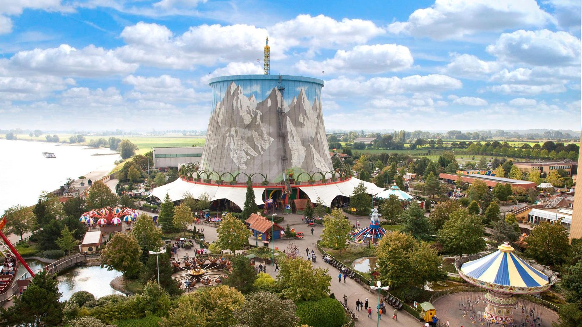 Luftbild des Freizeitparks Wunderland Kalkar.