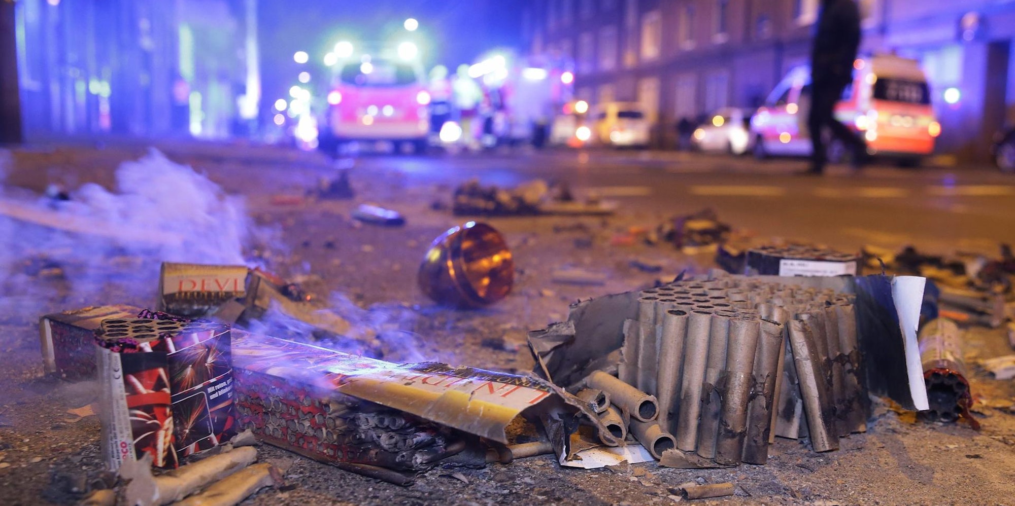 Böller in Düsseldorf