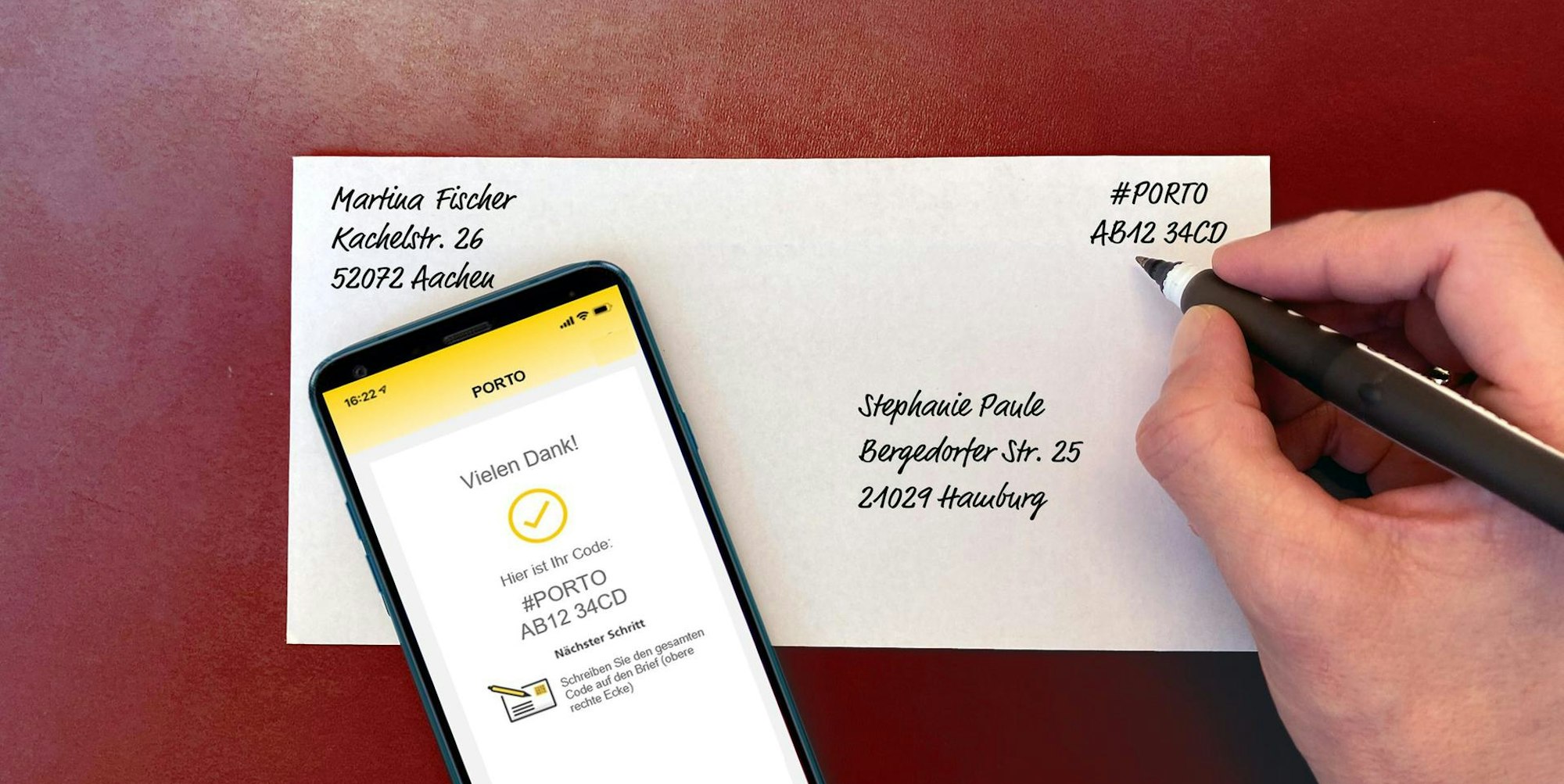 Mobile Briefmarke