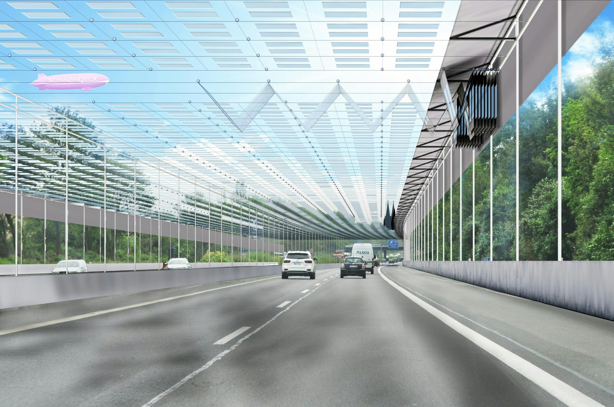 Sonnendeck Autobahn
