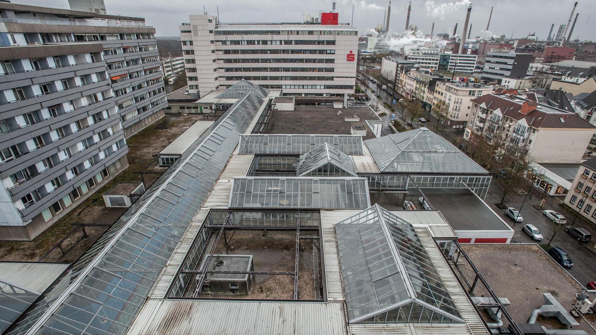 Blick von oben auf die City C