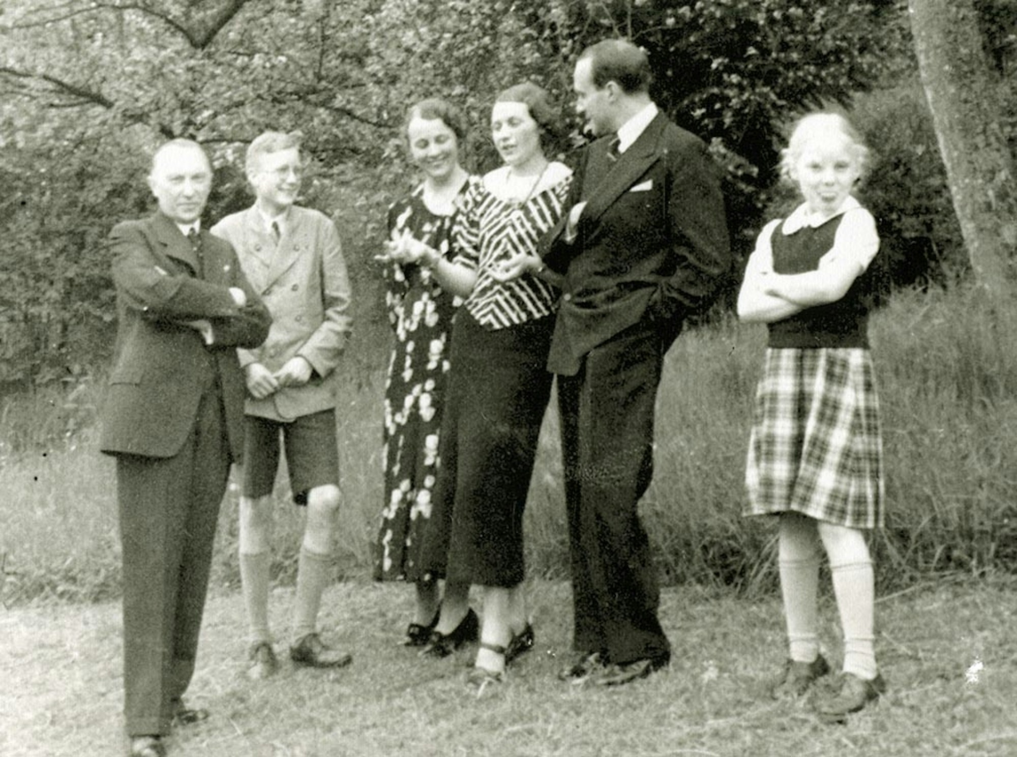 Adenauer mit seiner Familie im Sommer 1936