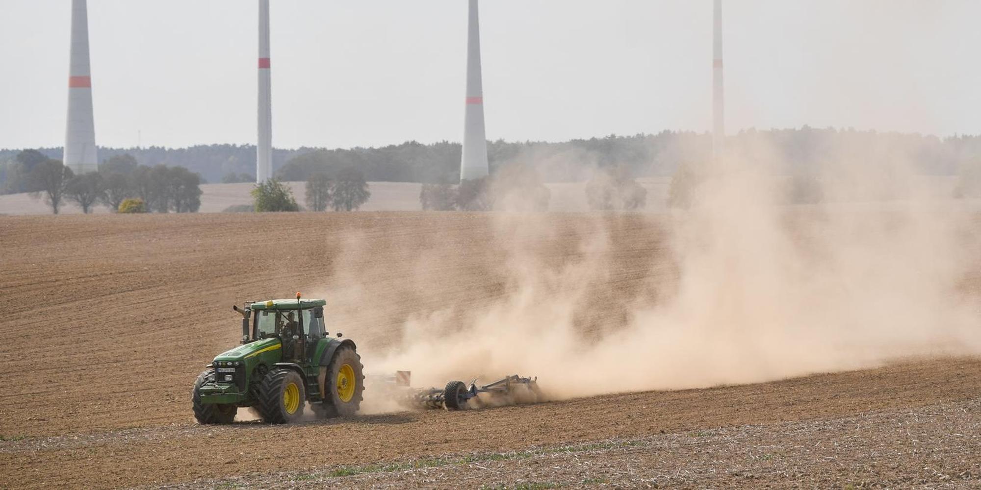 Traktor Dürre