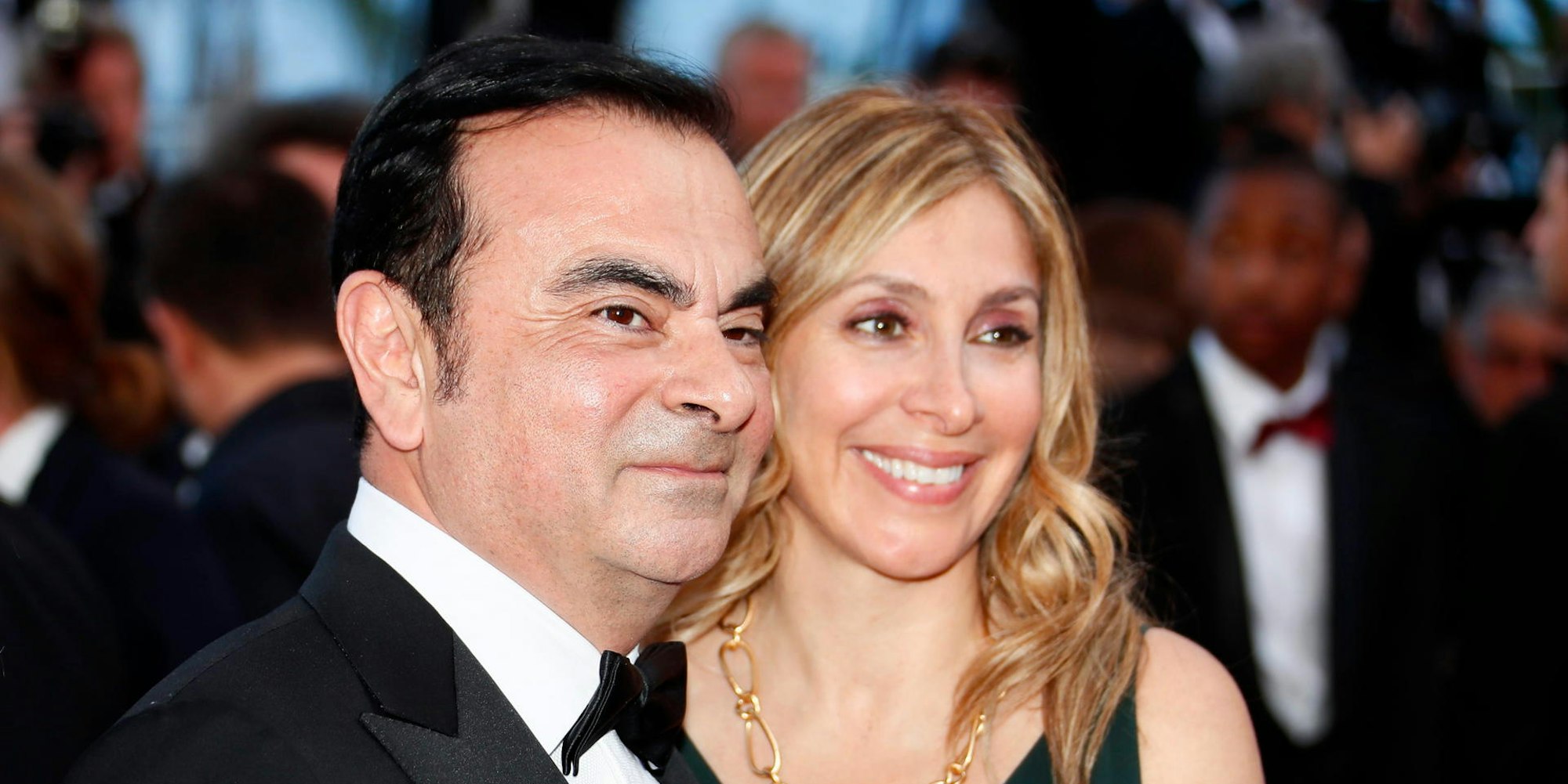 Ghosn und Carole dpa