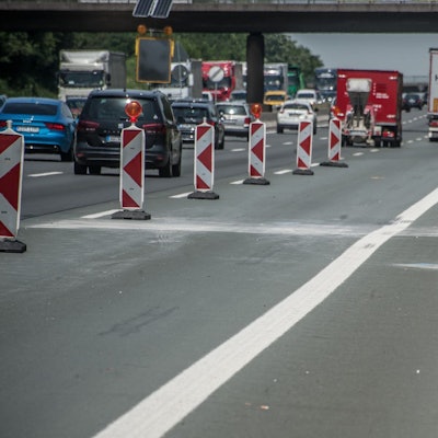 Fahrbahn A3 abgesackt