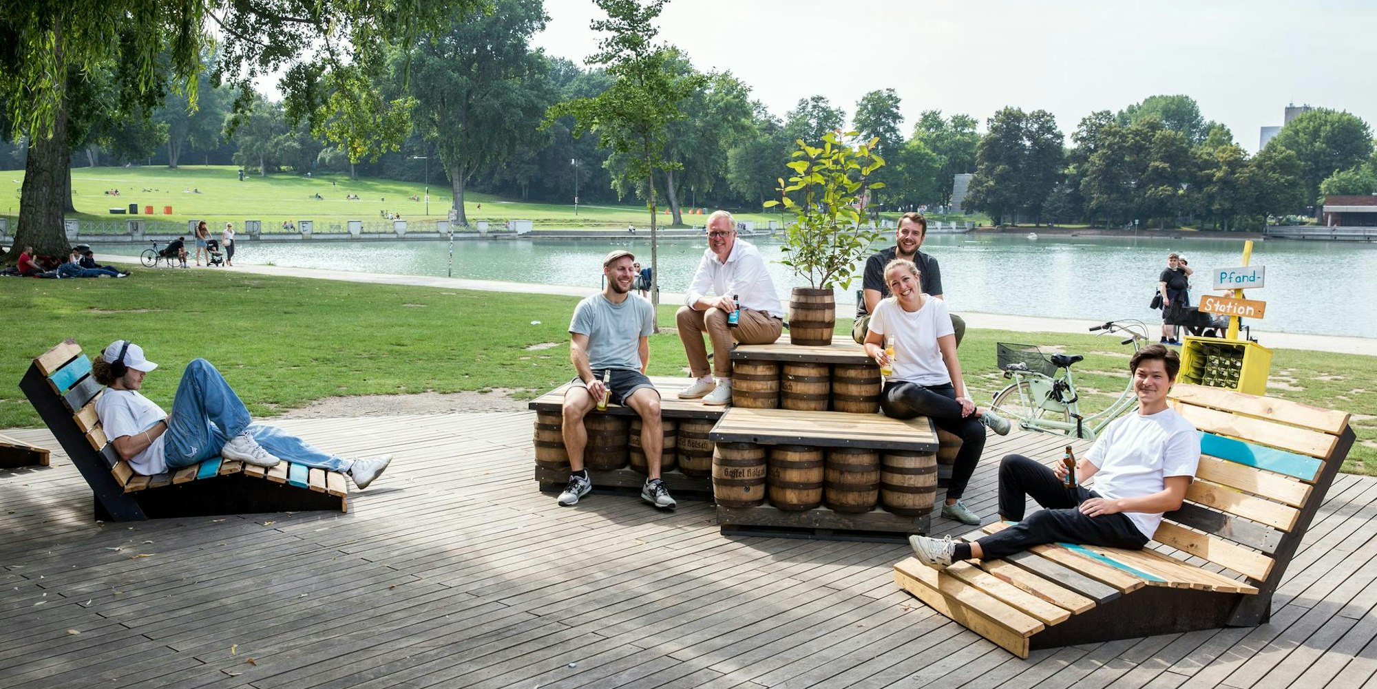 Stadtmöbel Aachener Weiher