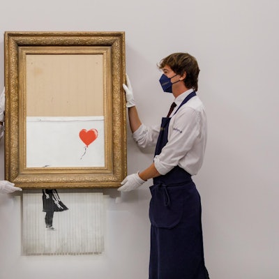 Banksy Love is in the bin