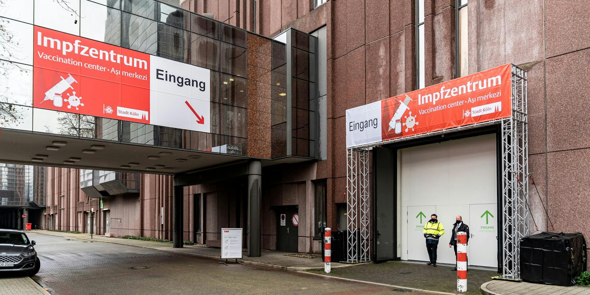 Impfzentrum Eingang