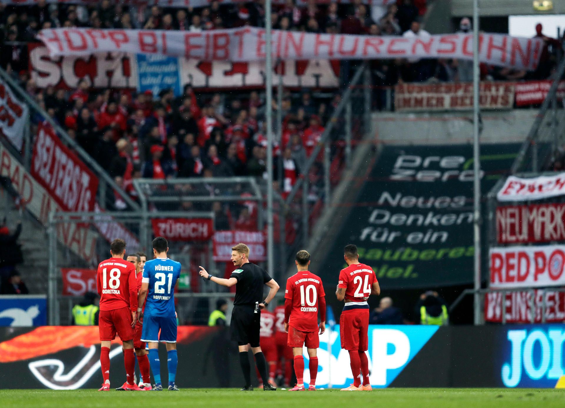 Banner gegen Hopp