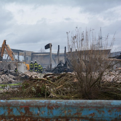 Großbrand Frechen Tageslicht