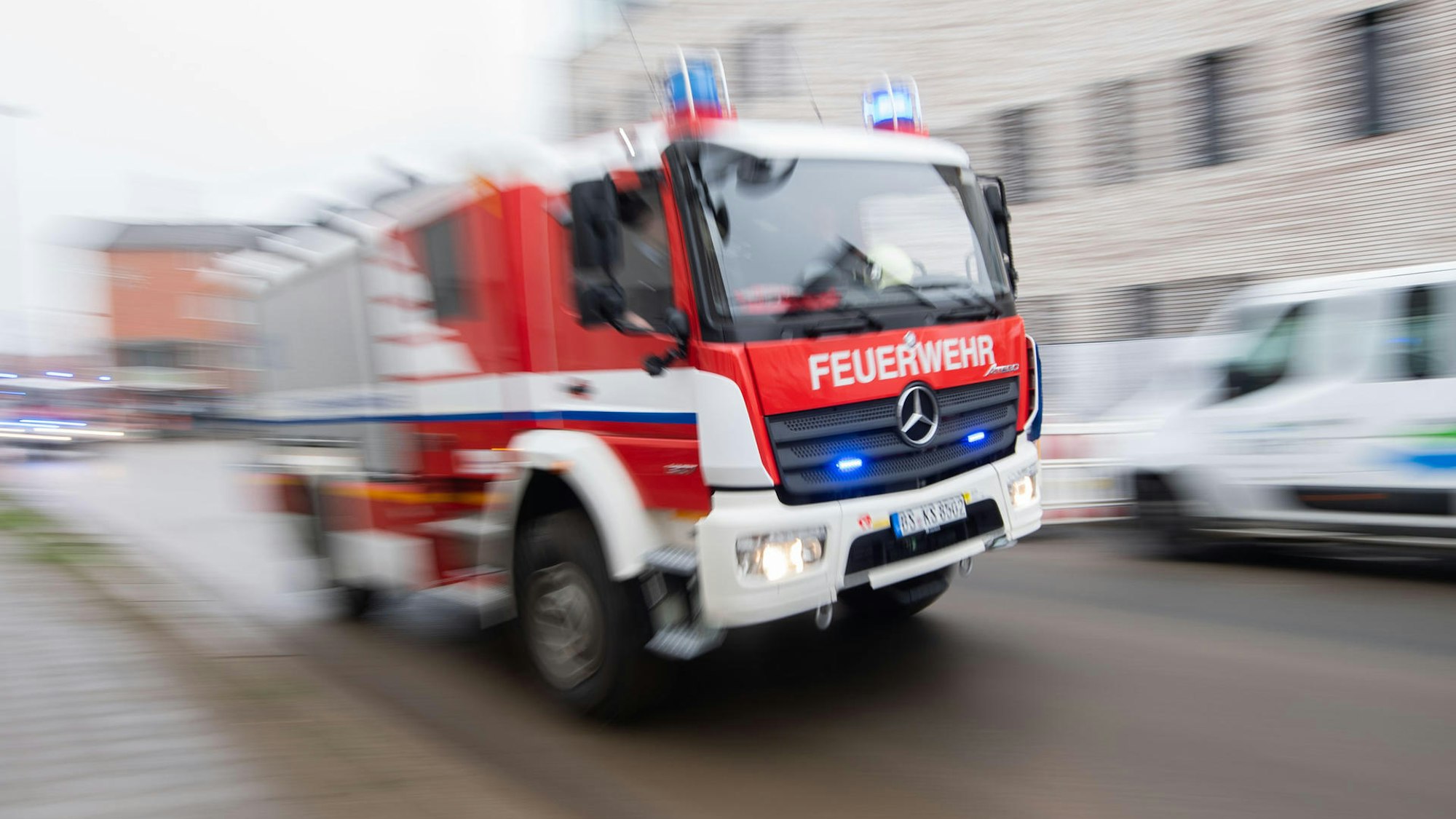 Ein Einsatzwagen der Feuerwehr.