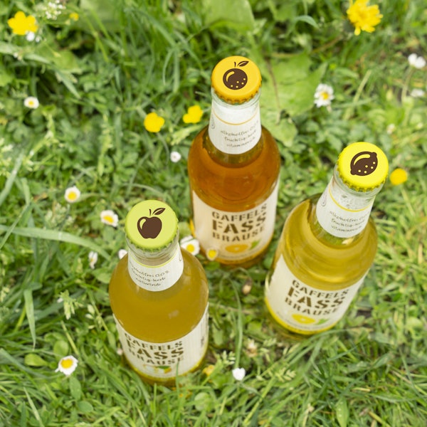 Gaffels Fassbrause - neue Fruchticon für Farbenblinde Foto Gaffel honorarfrei.