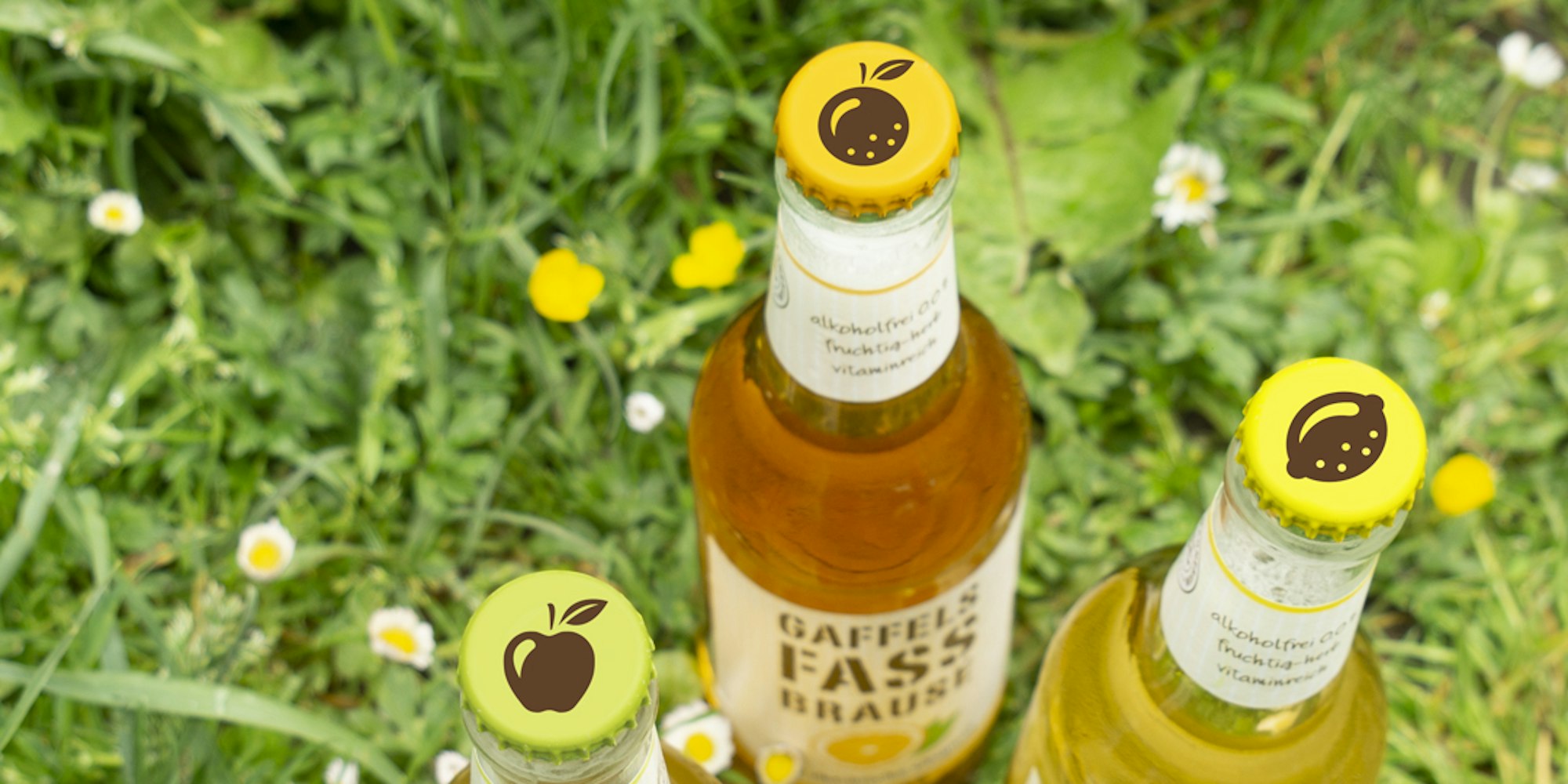 Gaffels Fassbrause - neue Fruchticon für Farbenblinde Foto Gaffel honorarfrei.