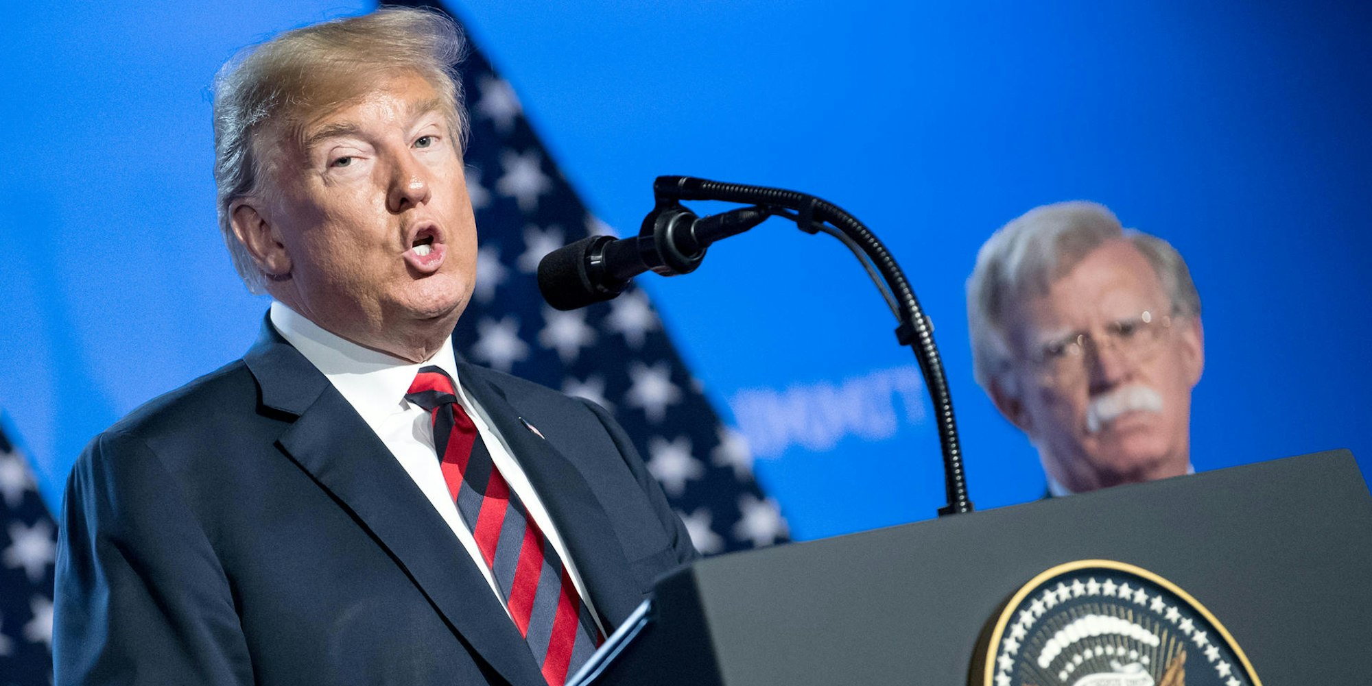 John Bolton und Donald Trump