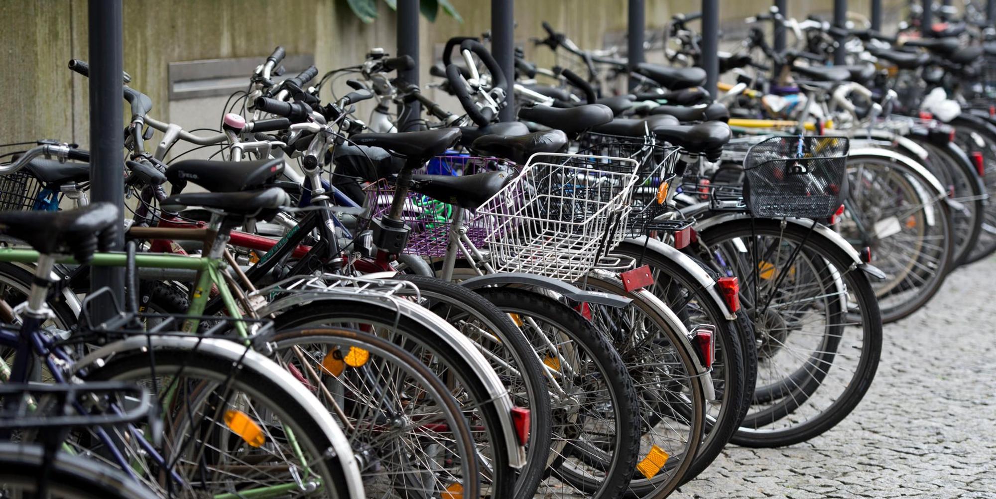 Abgestellte Fahrräder
