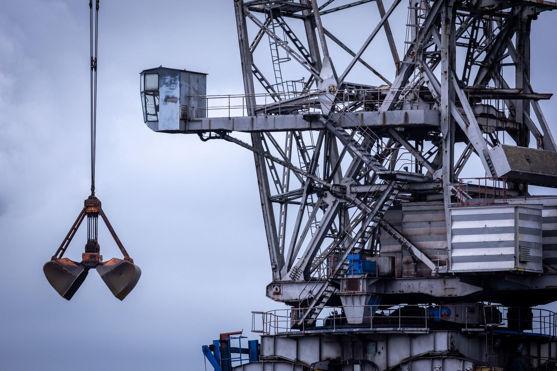Bagger Hafen Konjunktur