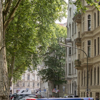 Häuserfassaden am Rathenauplatz