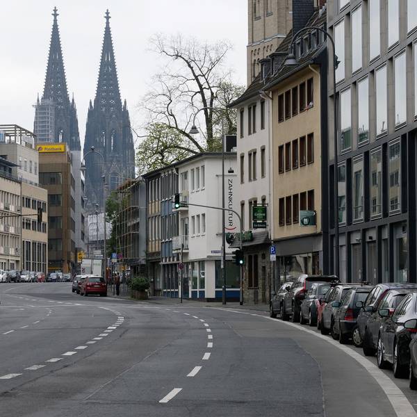 Köln Corona leere Straßen