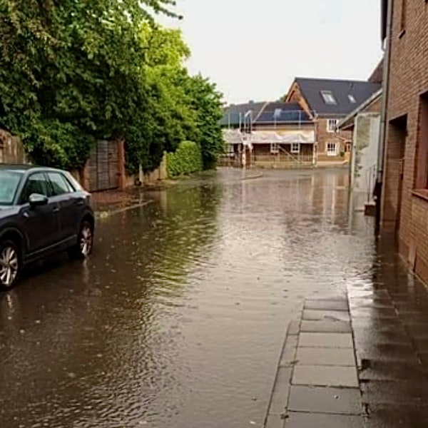 Erftstadt Starkregen Symbol